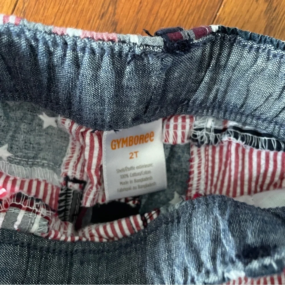Gymboree Navy and Orange Kids Tee Set